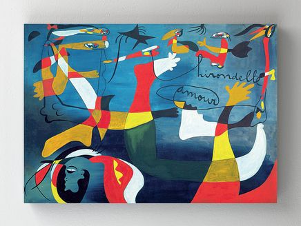 Full Frame Rulo Kanvas - Joan Miró - Hirondelle Amour (FF-KT100)