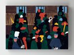 Full Frame Rulo Kanvas - Jacob Lawrence The Railroad Stations Were At Times So Over-packed With People Leaving That Special Guards Had To Be Called İn To Keep Order (FF-KT091)