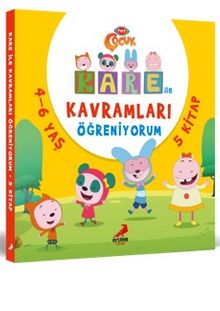 Kare ile Kavramları Öğreniyorum (5 kitap) - Bilinmeyen Yazar