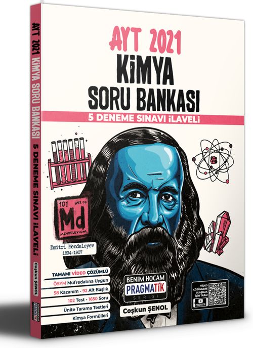 2021 AYT Kimya Soru Bankası 5 Deneme Sınavı İlaveli Pragmatik Serisi
