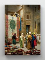 Full Frame Rulo Kanvas - Jean Léon Gérôme - The Carpet Merchant (FF-KT168)