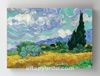 Full Frame Rulo Kanvas - Vincent Van Gogh - Wheat Field with Cypresses (FF-KT165)
