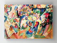 Full Frame Rulo Kanvas - Wassily Kandinsky - Sketch 3 for composition VII (FF-KT157)