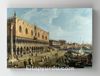 Full Frame Rulo Kanvas - Studio of Canaletto - Venice The Doge s Palace and the Riva degli Schiavoni (FF-KT153)