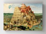 Full Frame Rulo Kanvas - Pieter Brueghel - Tower of Babel (FF-KT149)