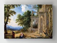 Full Frame Rulo Kanvas - Pierre Patel - Landscape With the Rest on the Flight into Egypt (FF-KT142)