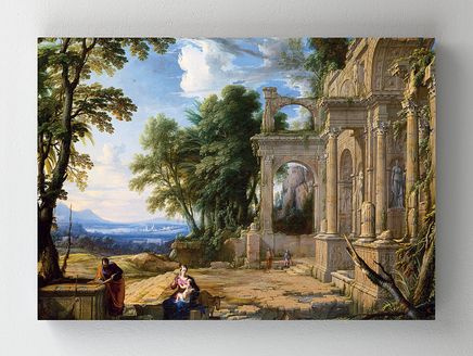 Full Frame Rulo Kanvas - Pierre Patel - Landscape With the Rest on the Flight into Egypt (FF-KT142)