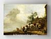 Full Frame Rulo Kanvas - Philips Wouwermans - A Horse being Shod outside a Village Smithy (FF-KT140)