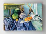 Full Frame Rulo Kanvas - Paul Cézanne - Still Life with a Ginger Jar and Eggplants (FF-KT128)