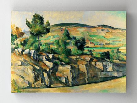 Full Frame Rulo Kanvas - Paul Cézanne - Hillside in Provence (FF-KT127)