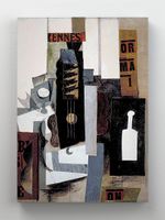 Full Frame Rulo Kanvas - Pablo Picasso - Glass, Guitar, and Bottle (FF-KT123)