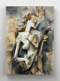 Full Frame Rulo Kanvas - Pablo Picasso - Girl with a Mandolin (FF-KT122)