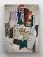 Full Frame Rulo Kanvas - Pablo Picasso - Fruit Dish, Bottle and Violin	(FF-KT121)
