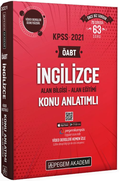 2021 KPSS ÖABT İngilizce Video Destekli Konu Anlatımlı