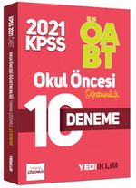 2021 ÖABT Okul Öncesi Öğretmenliği Tamamı Çözümlü 10 Deneme