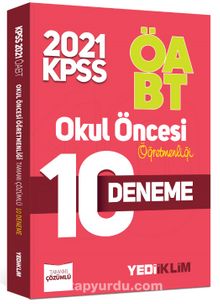 2021 ÖABT Okul Öncesi Öğretmenliği Tamamı Çözümlü 10 Deneme - Kolektif