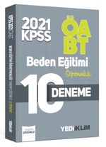 2021 ÖABT Beden Eğitimi Öğretmenliği Tamamı Çözümlü 10 Deneme