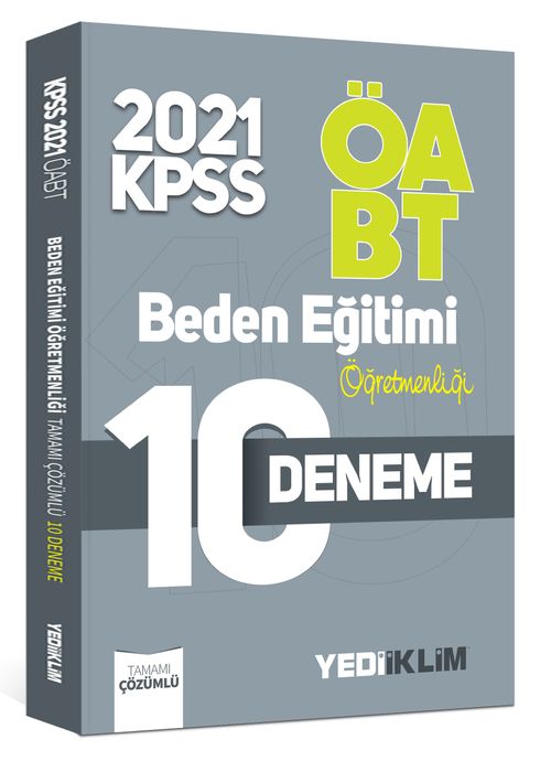 2021 ÖABT Beden Eğitimi Öğretmenliği Tamamı Çözümlü 10 Deneme