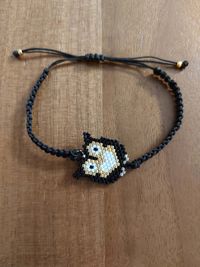 Miyuki Siyah baykuş Bilekliği (Miyuki 714)