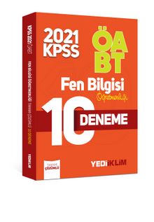 2021 ÖABT Fen Bilgisi Öğretmenliği Tamamı Çözümlü 10 Deneme - Kolektif