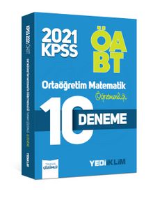 2021 ÖABT Ortaöğretim Matematik Öğretmenliği Tamamı Çözümlü 10 Deneme - Kolektif