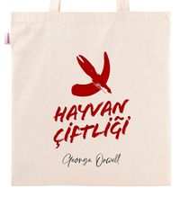 Askılı Bez Çanta - Hayvan Çiftliği - Bayrak