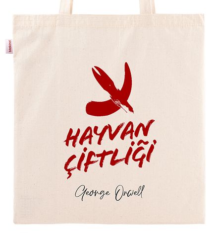 Askılı Bez Çanta - Hayvan Çiftliği - Bayrak