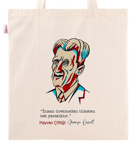 Askılı Bez Çanta - 1984 - Portre George Orwell