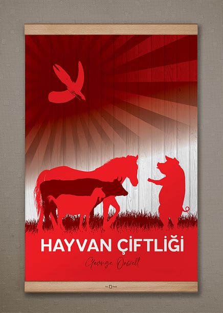 Full Frame Kanvas Poster - Hayvan Çiftliği, Snowball (FFK-008)