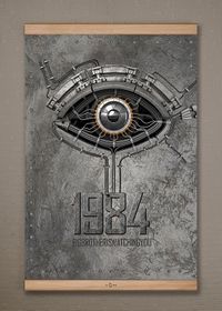 Full Frame Kanvas Poster - 1984 Distopik Göz (FFK-006)