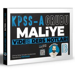 KPSS A Maliye Video Ders Notları