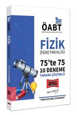 2021 ÖABT Fizik Öğretmenliği 75'te 75 Tamamı Çözümlü 10 Deneme Sınavı