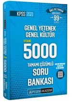 2021 KPSS Genel Yetenek Genel Kültür Efsane 5000 Soru Bankası
