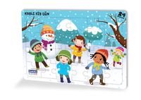 Karlı Bir Gün (Eğlenceli Puzzle 4)