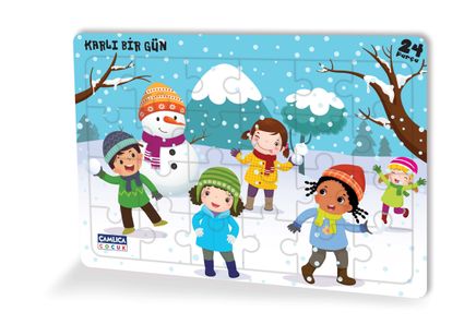 Karlı Bir Gün (Eğlenceli Puzzle 4)