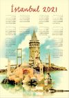 2021 Takvimli Poster - Şehirler - İstanbul
