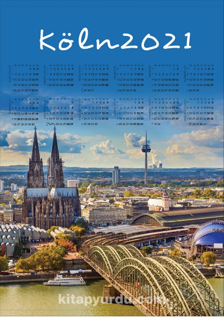 2021 Takvimli Poster - Sehirler - Köln