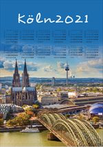 2021 Takvimli Poster - Sehirler - Köln