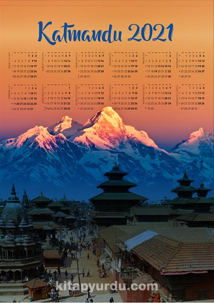 2021 Takvimli Poster - Afiş - Katmandu 