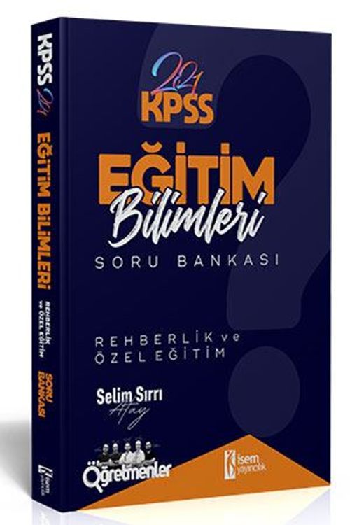 2021 KPSS Eğitim Bilimleri Rehberlik ve Özel Eğitim Tamamı Çözümlü Soru Bankası