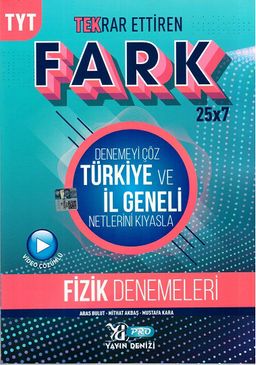 TYT Fizik Fark 25x7 Tekrar Ettiren Denemeleri