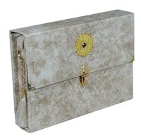 Kur'an-ı Kerim 30 Cüz Hatim Seti Bilgisayar Hatlı Rahle Boy (Çantalı Krem Renk)