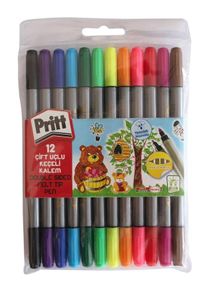 Pritt Çift Uçlu Keçeli Kalem 12li(1687977)
