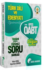 2021 ÖABT Türk Dili ve Edebiyatı Öğretmenliği Tamamı Detaylı Çözümlü Soru Bankası 