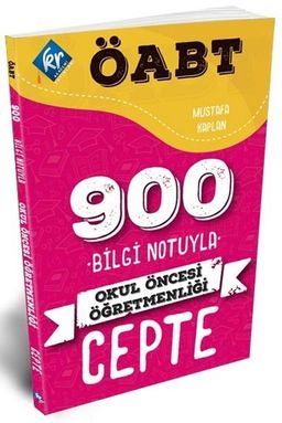 2021 ÖABT 900 Bilgi Notuyla Okul Öncesi Öğretmenliği Cepte