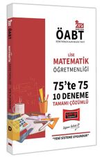 2021 ÖABT Lise Matematik Öğretmenliği 75'te 75 Tamamı Çözümlü 10 Deneme Sınavı