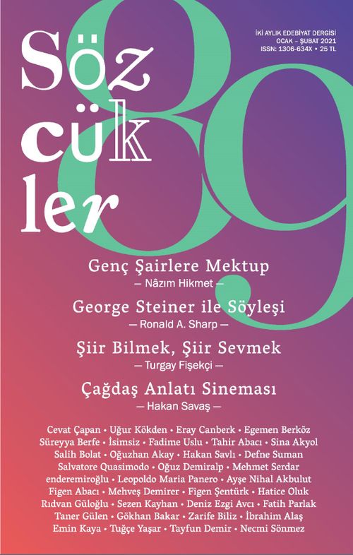 Sözcükler İki Aylık Edebiyat Dergisi Sayı:89 Ocak-Şubat 2020