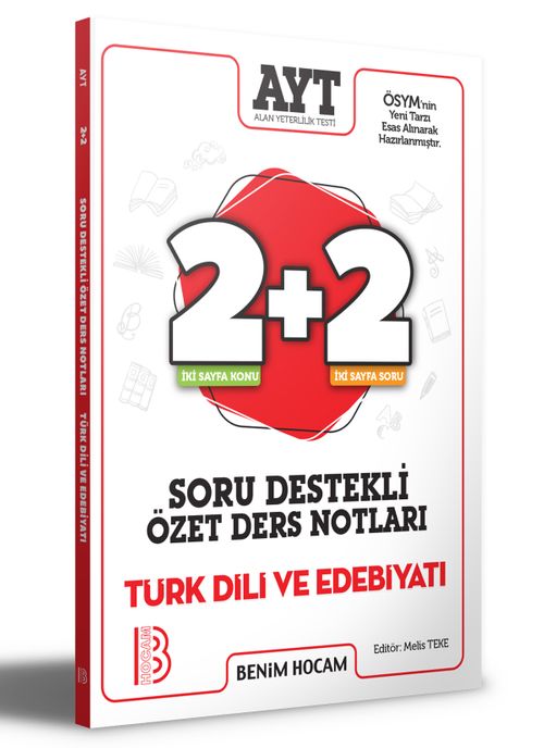 2021 AYT Türk Dili ve Edebiyatı 2+2 Soru Destekli Özet Ders Notları 