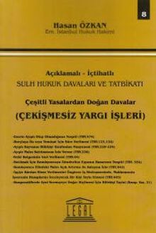 Çeşitli Yasalardan Doğan Davalar (Çekişmesiz Yargı İşleri) Seri 8