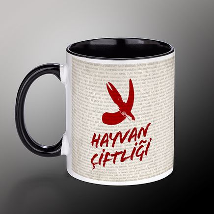 Porselen Kupa - George Orwell - Hayvan Çiftliği - Bayrak ve Metin